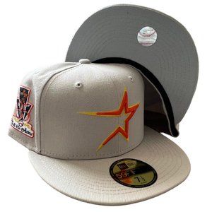 New Era Houston Astros 59FIFTY Fitted Hat Exclusive 35 Year Side Patch